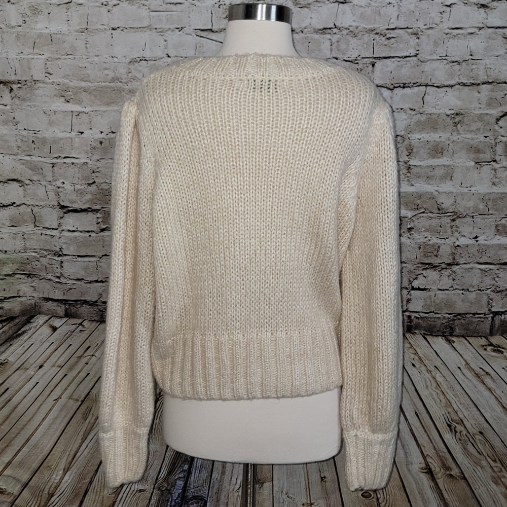 Anthropologie Greylin Dory Sweater Size S Cream - Picture 3 of 10